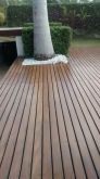 Colocação e restauração de deck de piscina, m²